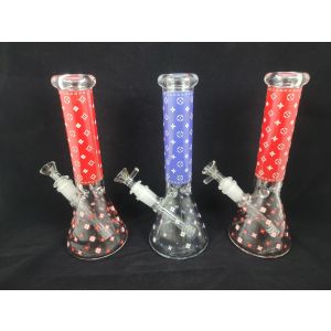 Straight Stem With Design Water Pipe 10 Inch