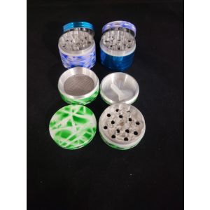 Large Herb Grinder with Kief Catcher with Assorted Design