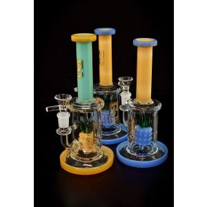 Colorful Pineapple With Perc Water Pipe 9 Inch