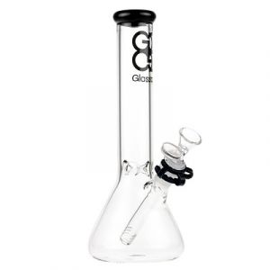 Glass Water Pipe Beaker Design with Ice Catcher 10 inch