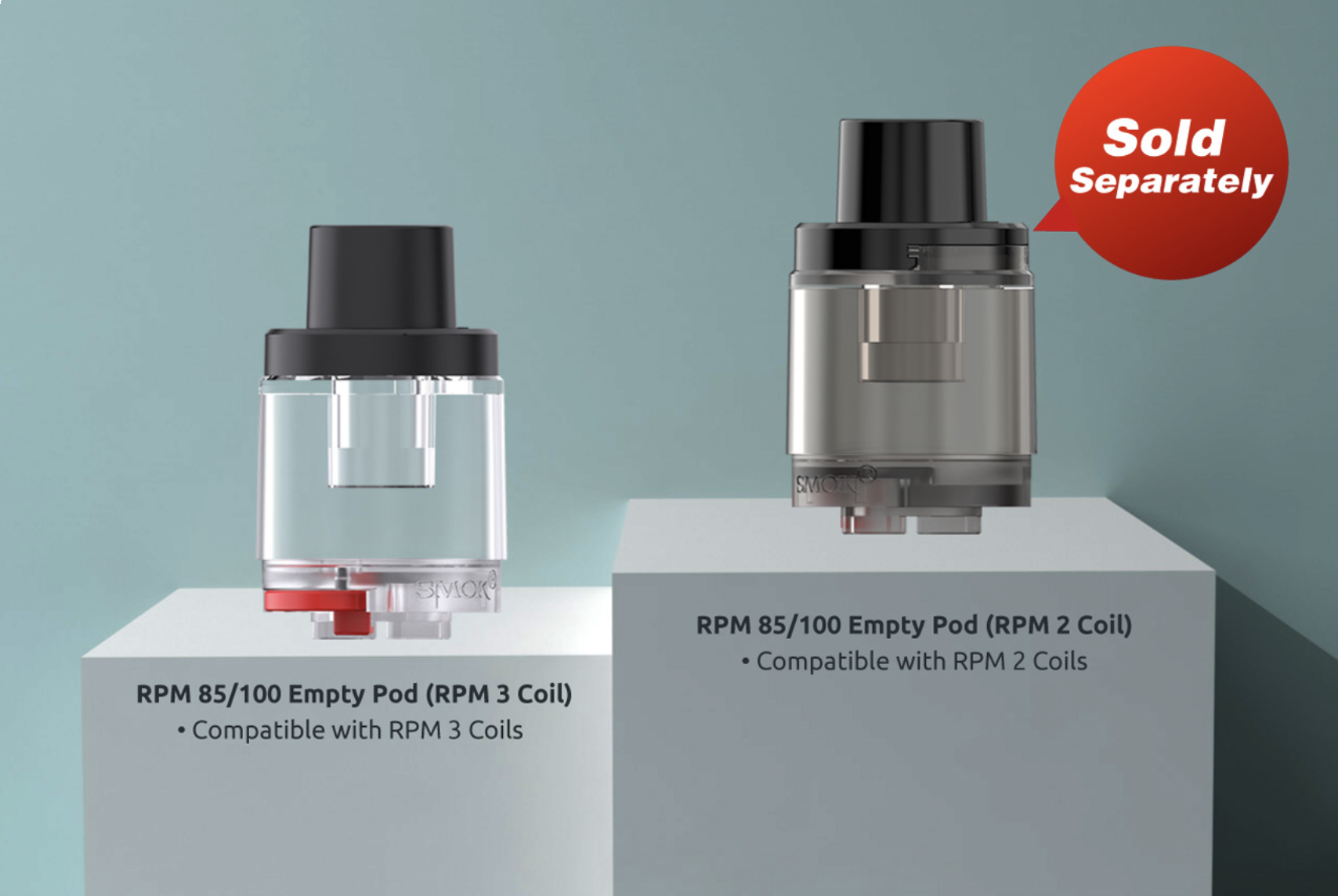 Smok RPM 85 and100 Replacement Pods - 3 Pack