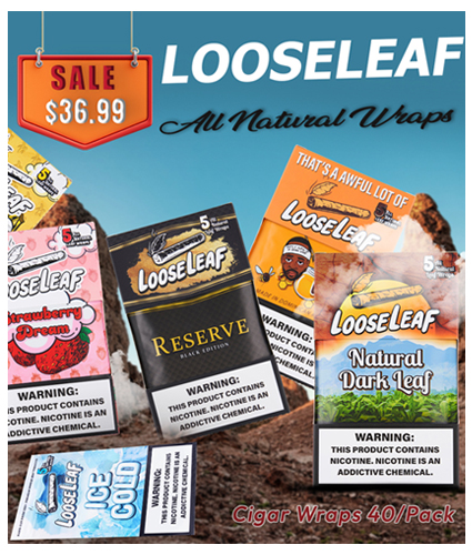 THAT'S A AWFUL LOT OF x LooseLeaf Rolling Tray, Leaf Blunt Wraps