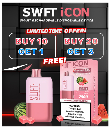 Swft ICON 5% Rechargeable Disposable 7500 Puffs